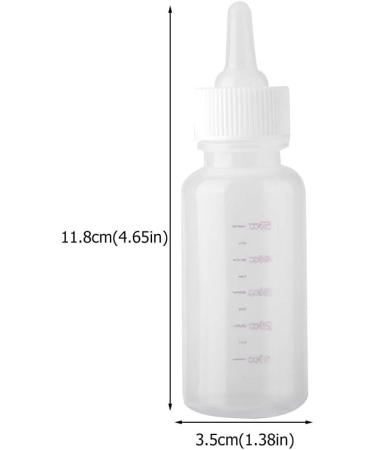 Cat Nursing Bottle 50ml Newborn Animal Nursing Care Set Milk Feeding Bottle with Replacement Nipples for Pet Supply Dog Cat KittenFeeders - Buy Online on GoSupps.com