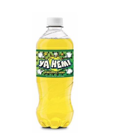 1 Bottle x Exotic Pop Yahemi Pineapple Soda - 591 mL - Imported from US - Best Tasting Soda - Save The Bottle