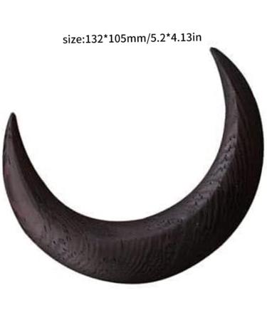 Moon Hair Clip 1 Piece Hair Pin Half Moon Hair Pin Wooden Moon Hair Clips Vintage Moon Hair Sticks For Women Black - Buy Online on GoSupps.com