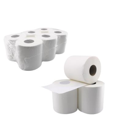 EnPack Pakla Household towels 6 Rolls 160m - 18 x 20 cm paper towel perforated - cleaning paper roll workshop/kitchen - towel rolls - 2 -layer kitchen towels - high -white paper towels
