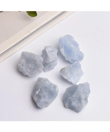 Natural Crystal Rough Natural Original Stone Ore Quartz Home Decoration Fish Tank Stone Hanging Ornament Repair Specimen Decor (Color : Aquamarine Size : 1pc) 1pc Aquamarine