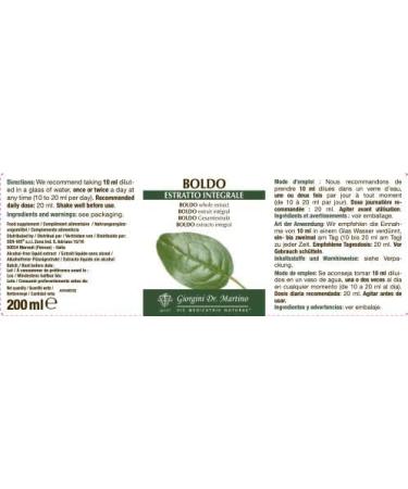 Dr. Giorgini Boldo Complete Extract 200 ml - Buy Online on GoSupps.com