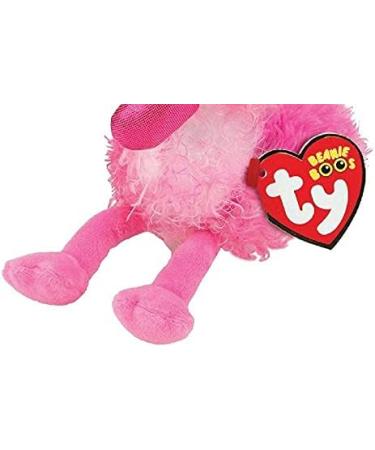 TY 2004869 Flamingo Beanie Stuffed Animal - Multicolored Heart Design - Dainty - Buy Online on GoSupps.com