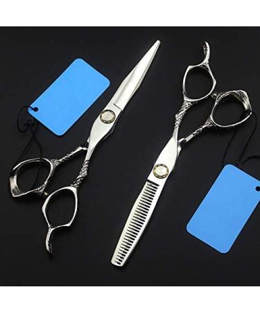 Professional 6-Inch Hair Cutting Scissors Set | Bearing Flower Handle Hairdresser Shears for Thinning & Precision Cutting - Ideal for Barbers & Stylists - Buy Online on GoSupps.com