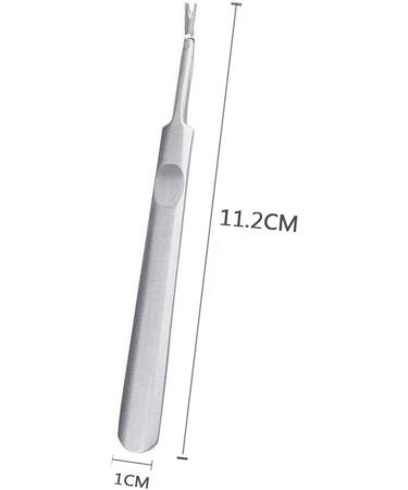 Stainless Steel Cuticle Cutter Pusher Remover Scissors Remover Hangnails Nail Cleaner Nail Manicure Tool - Buy Online on GoSupps.com