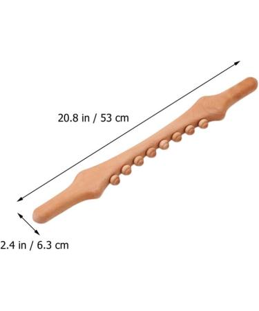 Lurrose 8 Pearl Wooden Massage Sticks - Gua Sha Sticks & Roller for Back Neck & Trigger Point Relief - Relax Stiff Muscles - Buy Online on GoSupps.com