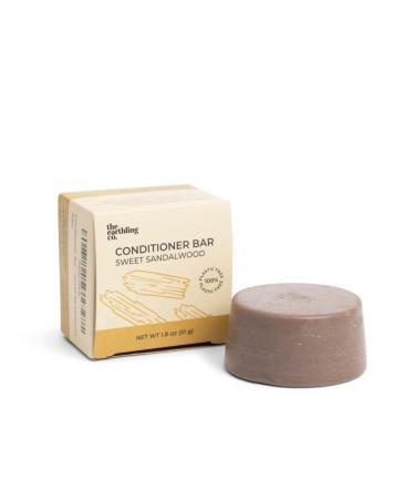 The Earthling Co. Conditioner Bar   Nourishing Plant Based Hair Conditioner for Men  Women and Kids - Vegan Formula for All Hair Types   Paraben  Silicone and Sulfate Free  Sweet Sandalwood Scent  1.8 oz