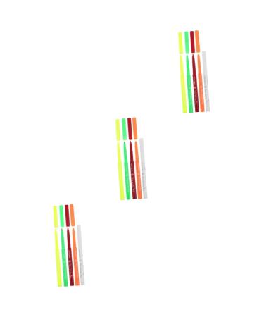 Baluue 15 Pcs Highlighter Brush Portable Eye Makeup Pen Makeup Eyeliner Pen Plastic 12.00X0.80X0.80CMx3pcs Assorted Colorx3pcs