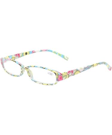 Women's Fashion Reading Glasses with Floral Design - 2.5x Magnification | Multicolor Spring Hinge Readers - Buy Online on GoSupps.com