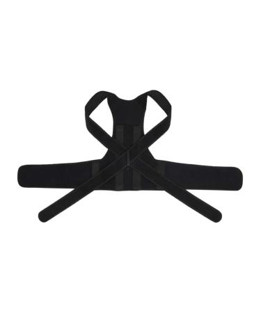 Beavorty Hunchback Belt Support Straightener Posture for Heating Pad Upper Posture Straight Belt Holder Bracket Men and Ok Fabric Household M Black