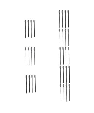 NOLITOY 32 Pcs Eyelash Comb Makeup Eyebrow Comb Eyelash Brush Lash Separator Comb Eyelash Shaping Tool Multifunction Eyebrow Brush Mascara Tool Mutitool Portable Steel Needle Shaper 17x2.2cmx8pcs Blackx8pcs