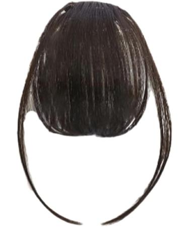 BOKIOESDE Salon-worthy Bangs With These Clip In Hair Extensions Giving Freedom To Rock Bang At Crown Of Head. Bang Effortlessly brownish black - Buy Online on GoSupps.com