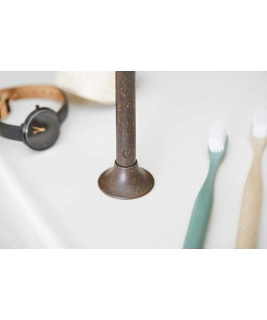 Compostable Toothbrush with Soft Nylon Bristles - Eco-Friendly Coffee Brown | Sustainable Oral Care - Buy Online on GoSupps.com