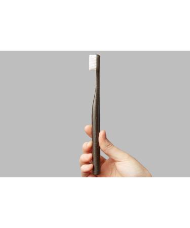 Compostable Toothbrush with Soft Nylon Bristles - Eco-Friendly Coffee Brown | Sustainable Oral Care - Buy Online on GoSupps.com
