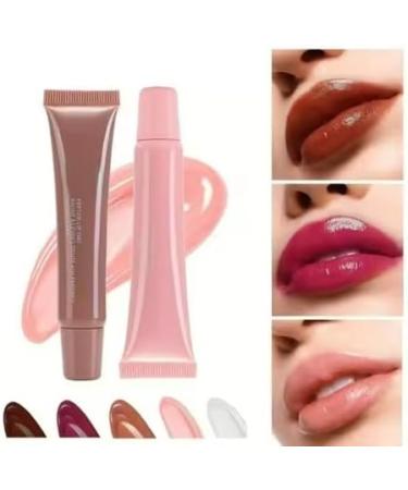 benshop Volumizing lip balm shiny peptide lip gloss high shine nude color lip gloss with logo - Buy Online on GoSupps.com