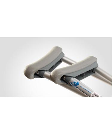 Crutches for Adults Underarm Crutch Forearm Adjustable Lightweight Adjustable Aluminum Crutches Comfort-Fit Grip Great for Travel or Work Selfless dedication - Buy Online on GoSupps.com