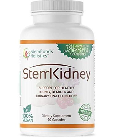 support for healthy kidney bladder and urinary tract 90 capsules derived from 100% natural and organic plant sources.