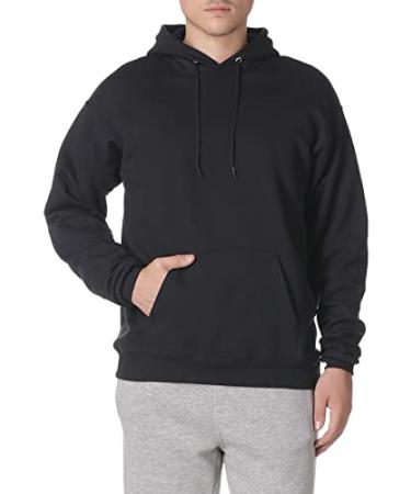 Hanes Mens Ultimate Cotton Heavyweight Pullover Hoodie Sweatshirt Medium Black