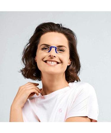 Nooz Templeless Reading Glasses - Unisex Rectangular Design 6 Colors 5 Diopters (Blue 2.0x) - Shop Internationally! - Buy Online on GoSupps.com