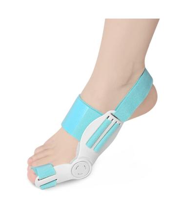 Bunion Corrector for Women and Men Orthopedic Bunion Toe Straightener Adjustable Toe Protector with Silicone Inner Pad for Bunion Relief Blue