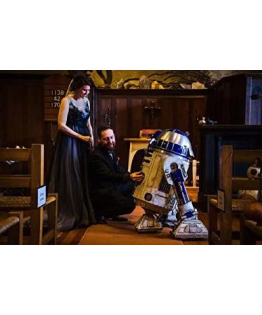 MYAMPED R2D2 BB8 Cake Topper - Glitter Black R2D2 BB8 Robot Wedding Cake Topper Decorations Suitable for Halloween Wedding Engagement or Wedding Anniversary - Buy Online on GoSupps.com