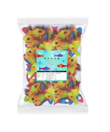 Candycrave Candycrave Vegan Funky Fish 2kg | Jelly Candy | Multicoloured | Suitable for Vegans | Fruit Flavour | Perfect for Parties Celebrations and Sharing Treats