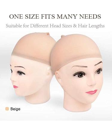 Wig Cap MORGLES - 8 Pcs Natural Nude Stretchy Nylon with Elastic Bands - Buy Online on GoSupps.com