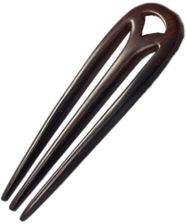 Uonlytech Hairpin Hair Accessories Hair Chopsticks for Women Carved Wood Hair Fork Retro Hair Fork U Shaped Hair Wooden Hair Fork 3 Prone Hair Pin Hair Bun Miss Sandalwood French Supplies Black - Buy Online on GoSupps.com