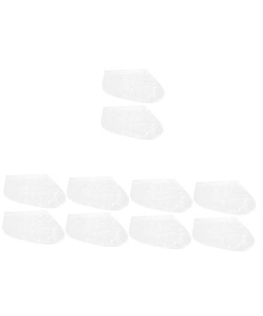 POPETPOP 10 Pairs Footsticker Foot Mask Sandwich Container Delicate Foot Masks Feet Exfoliating Masks Feet Nourishing Feet Calluses Remover Cracked Abs Sock Natural White