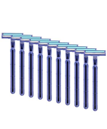 10 pieces stainless steel razor blades disposable stainless steel razors razor with two blades