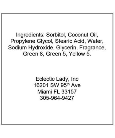 Green Apple Glycerin Soap - Eclectic Lady | 4 oz Natural Moisturizing Bar for Healthy Skin - International Shipping Available - Buy Online on GoSupps.com