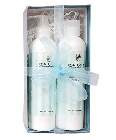 Paige Meadows 8 oz Sapphire Springs Body Cream & Body Wash Gift Box