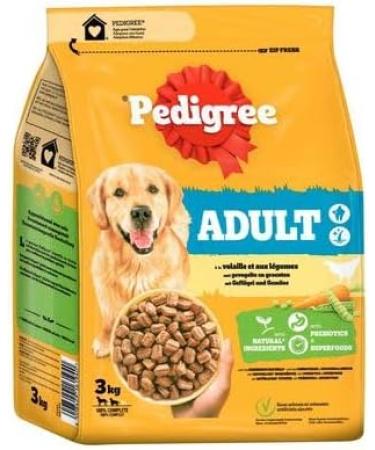 PEDIGREE Adult Poultry and Vegetable Croquettes for Adult Dogs sup10kg 3kg - Buy Online on GoSupps.com