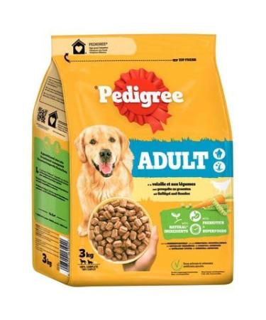 PEDIGREE Adult Poultry and Vegetable Croquettes for Adult Dogs sup10kg 3kg