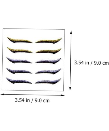 Angoily 6pcs Eyeliner Stickers Self- Cosmetics Korean Eyelid Tape Double Eyelid Tapes Flash Beauty Products 9x9cm Assorted Color - Buy Online on GoSupps.com