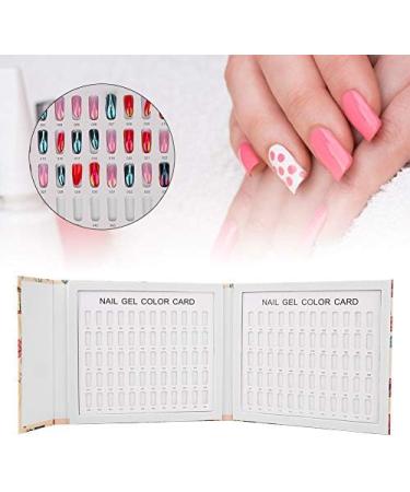 Professional 120 Colors Nail Art Color Card Nail Polish Gel Color Display Book Manicure Tool (Birds singing and flowers fragrant 120 color card) - Buy Online on GoSupps.com