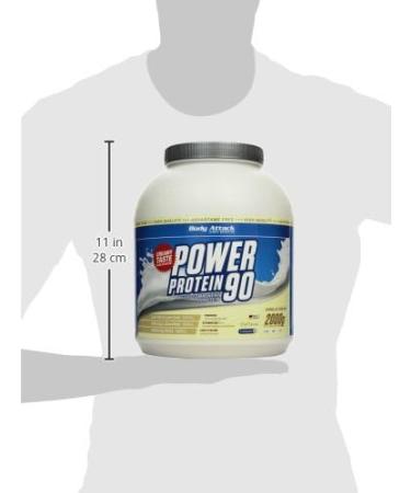 Body Attack Power Protein 90 - Vanilla - 2kg Multi-Component Protein Powder | BCAA Vitamins & L-Carnitine | Extra Creamy Protein Shake - Made in Germany - Buy Online on GoSupps.com
