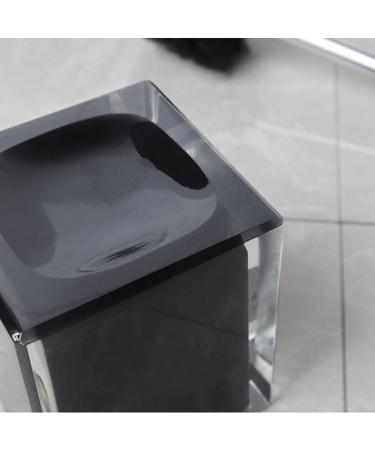 Compact Size Toilet Bowl Brush and Holder with Stainless Steel Handle Small Size Resin Holder Space Saving for Storage - Buy Online on GoSupps.com
