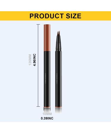 Magic 4-Tip Eyebrow Pencil 2024 New 3D Waterproof And Sweat-proof Microblading Eyebrow Pencil Contouring Pen With 4 Fork Long-Lasting Eyebrow Brush Microblade Eyebrow Pencil (Light Brown) - Buy Online on GoSupps.com