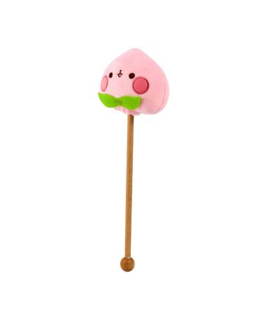 Lurrose plushhammer massage hammer beat caricature portable foot massage device Cartoon-massage hammer knocking hammmer massage leg massage gear arm massage tab earth-colored combo plates wood pink 25x12cm