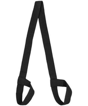 Yoga mat Straps for Carrying,2 Adjustable Loops Yoga mat Shoulder Straps Sling,Durable Cotton Yoga Strap Carry(black)