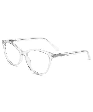 Firmoo Computer Blue Light Blocking Glasses Women/Men Anti Glare Reflective UV Protection Light-Weight Sturdy Acetate Frame Computer Gaming for Digital Screens Clear