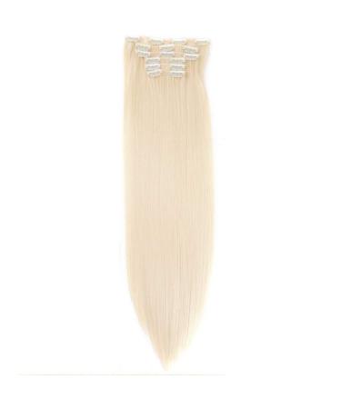 Pieces/Set Of 22 Inches Wig 140g Straight 16 Hair Clips Wig Style Artificial Hair Clip Heat Resistant 22inches color613