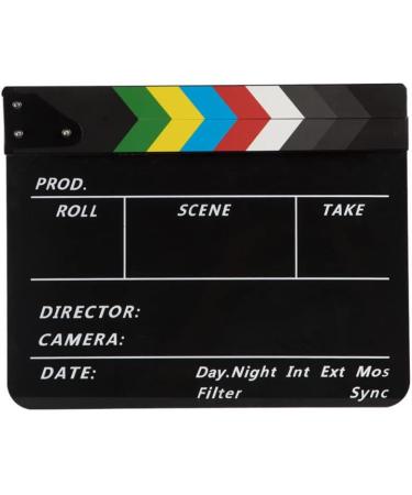 ANTEEKE 10x12inch Acrylic Movie Clapper Board Set - Film Clapboard for Decoration and Props - Buy Online on GoSupps.com