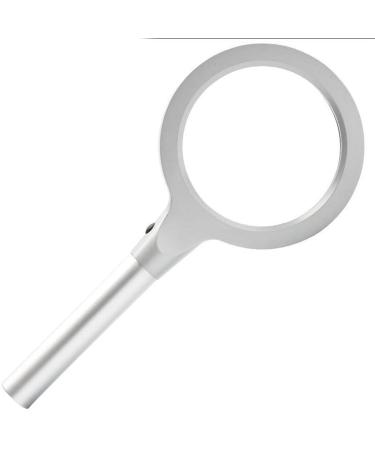 High-Grade Aluminum Alloy 12LED Lamp 85mm HD Reading Magnifier Good Times