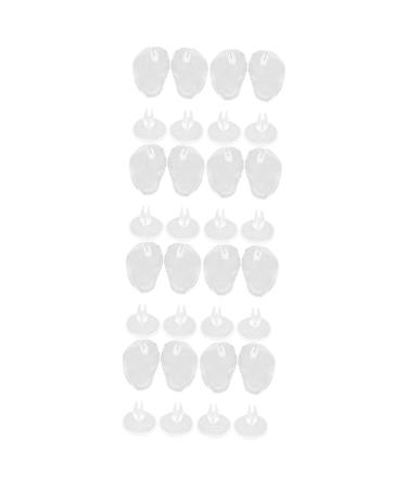 FOMIYES 16 Pairs Clip Toe Pad Clear Toe Protectors Sandal Inserts Insoles for High Heels Thong Sandal Toe Pads Sandal Toe Cushion Forefoot Cushion Pinch Toes Toe Cover