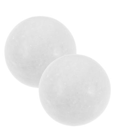 Vanzack 1 set of gymnastics ball rolling massage balls massage balls Handmassage balls Hand massage ball Hand exercise with rolling balls Stone baoding balls wrist fitness china white jade 5x5cm white