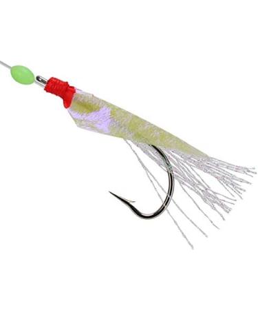 OriGlam 6pcs Luminous Fishing Rigs with Real Fish Skin, Glow Beads, and High Carbon Hooks - Ideal for Freshwater and Saltwater Fishing - Buy Online on GoSupps.com