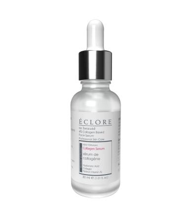 Collagen Serum eclore ta beaute%4 Based Face Serum (30ml - 1 oz) Best Anti-Aging Face Serum Reduces Wrinkles - Heals and Repairs Skin while Improving Tone and Texture
