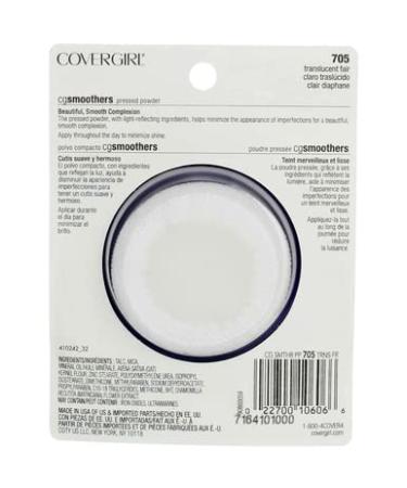 CoverGirl Smoothers Pressed Powder Translucent Fair (N) 705 0.32 oz - Pack of 5 - Buy Online on GoSupps.com